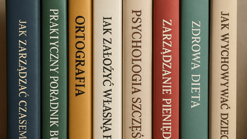 Przydatne książki poradnikowe, które warto mieć w domowej biblioteczce